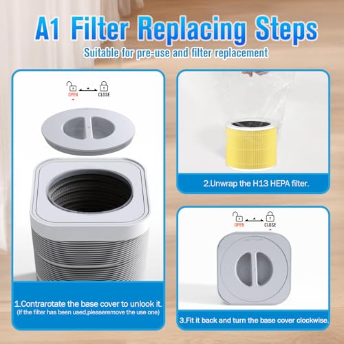 A1 A1W Air Purifier Filter Replacement Fit for VEWIOR HQSC