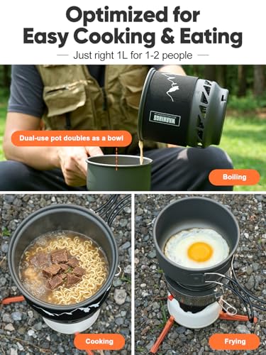 Heat Exchanger Backpacking and Camping Stove System