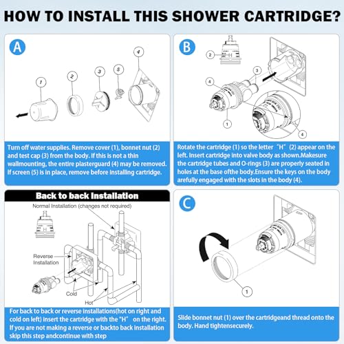 RP19804 Shower Cartridge Compatible with Delta Monitor 1300 and 1400 Series
