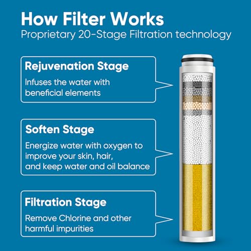 2 Pack Replacement Filters for Handheld Shower Head (2 Count)