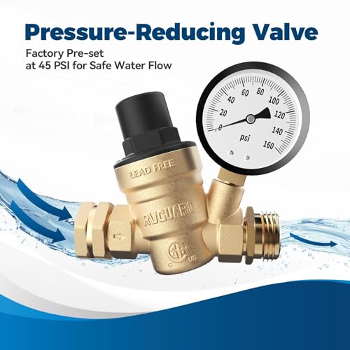 RV Water Pressure Regulator Valve
