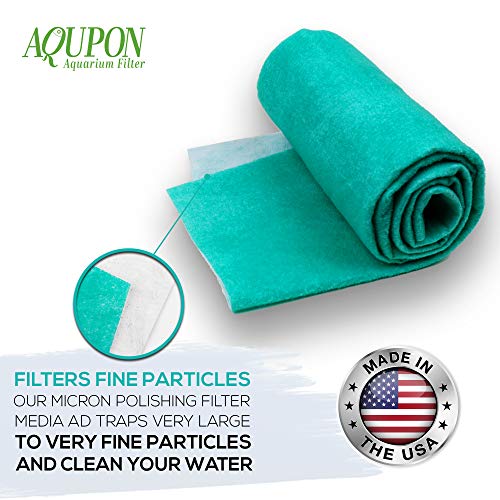 Aquarium Polishing Filter Pad 100 Micron Filters Media Pads (3 Count)