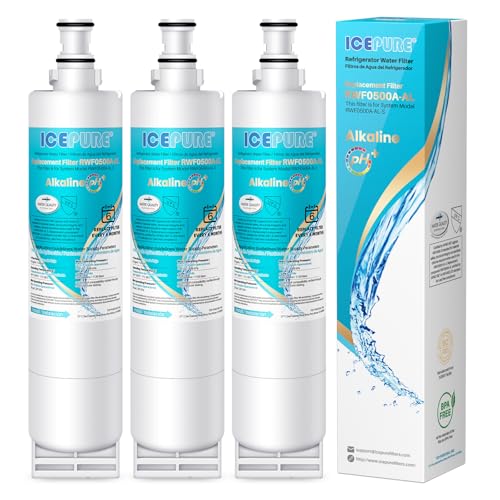 Alkaline 4396508 Refrigerator Water Filter Replacement for EDR5RXD1 (3 Count)
