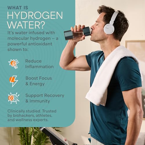 HydroLife Hydrogen Water Generator Portable Bottle with SPE