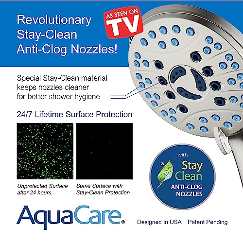AquaCare 50 mode High Pressure 7 inch Shower Head Combo w