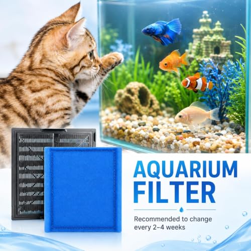 Aquarium Filter Cartridges Compatible with Aqua (24 Count)