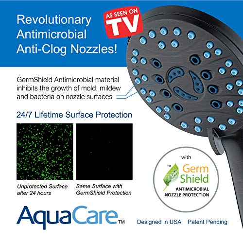AquaCare 50 mode High Pressure 7 inch Shower Head Combo w