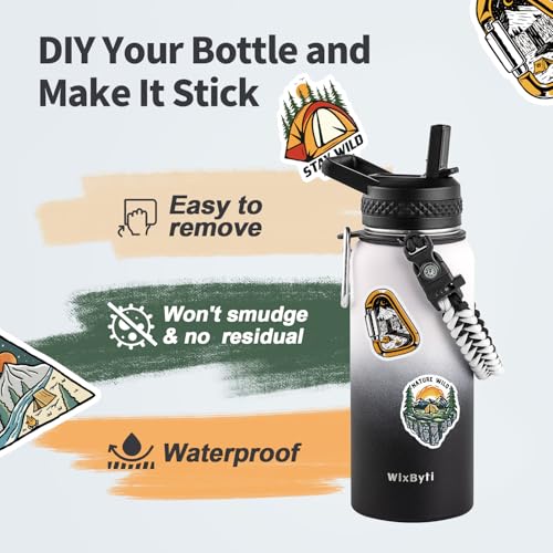 32 oz Insulated Water Bottle with Straw