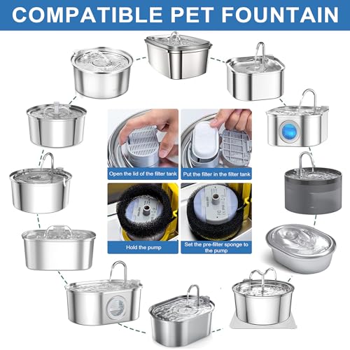 Cat Water Fountain Replacement Filters (24 Count)