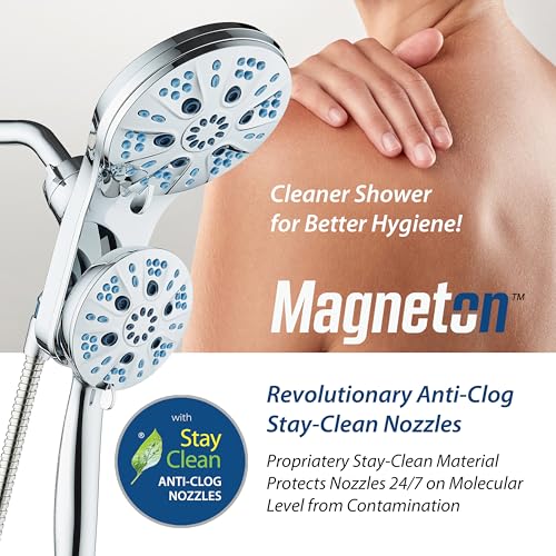 Magneton 48 Mode High Pressure Rain & Handheld Shower Head Combo