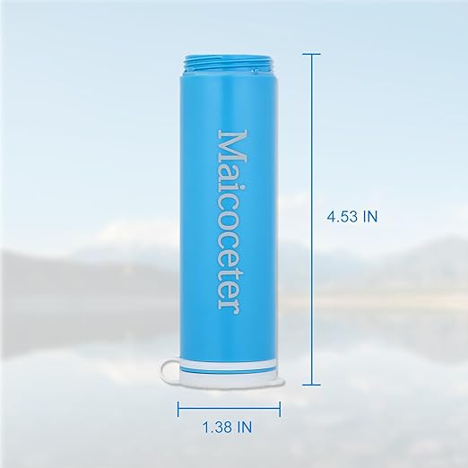 Membrance Replacement (2 Pack) for Water Filter Straw, Portable Replacement Filter for Camping, Hiking & Emergency Preparedness