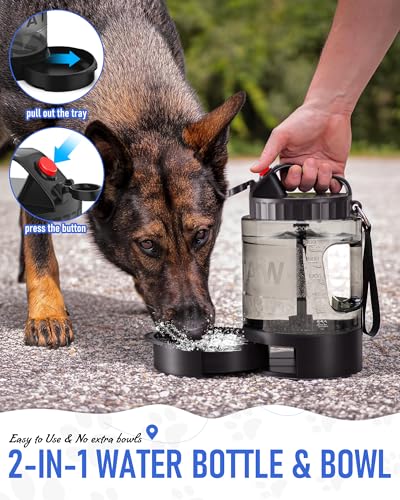 Dog Water Bottle Travel Bowl