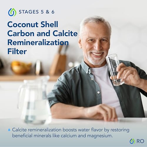 Kind Water 6 Stage Reverse Osmosis Drinking Water System with Chrome Faucet