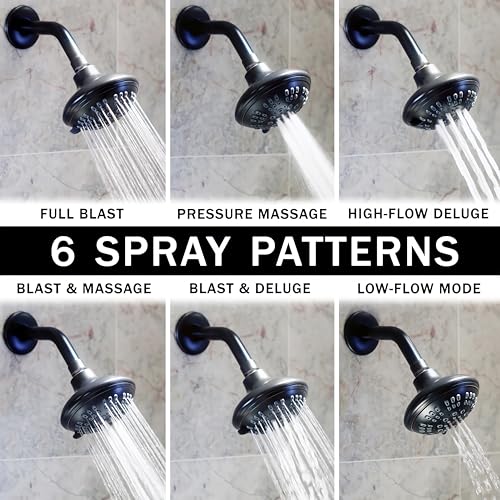 6 Function Luxury Shower Head