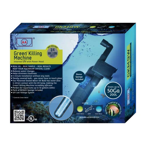 GKM9W Internal UV for Aquariums up to 50Ga