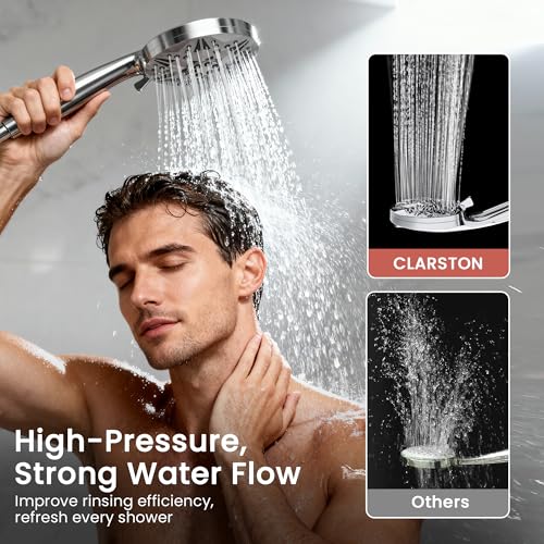 Filtered Shower Head With Handheld High Pressure 9 Spray Modes