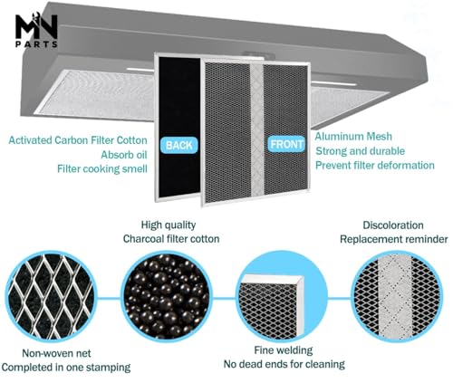 HPF30 Charcoal Filter for Broan Range Hood (2 Count)