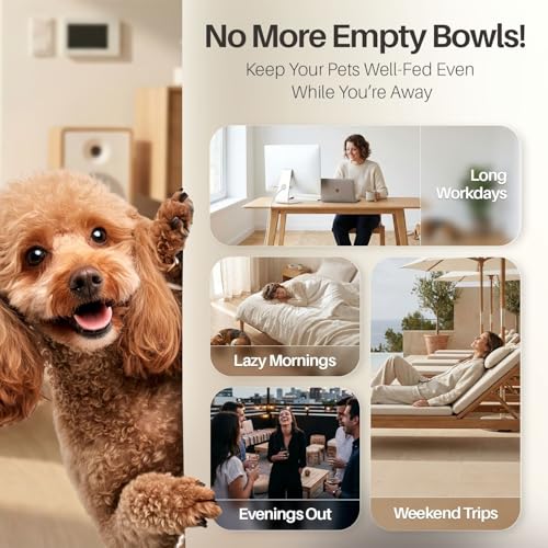Automatic Pet Feeder & Waterer Set of 2 Pack