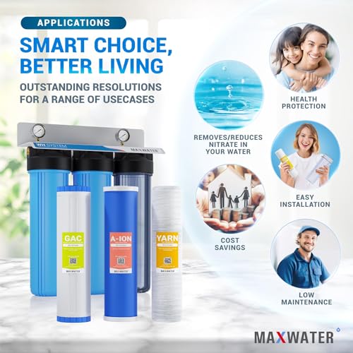 3 Stage Whole House Water Filter System Nitrate Removal
