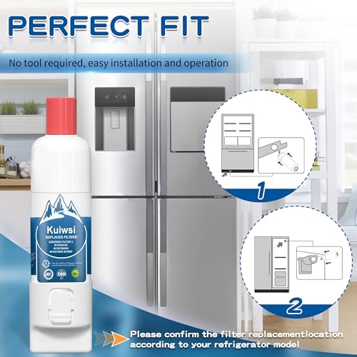 KAD2RXD1 Water Filter 2 Replacement for KitchenAid KRFF577KPS (3 Count)