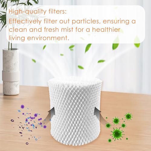 Smilefil 2 Pack Large Room Humidifier Filters Replacement Wick Filters Compatible with Canopy Humidifier Plus ONLY （5.5L）