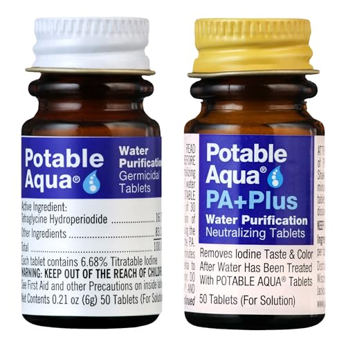 Water Purification Tablets With PA Plus (50 Count)