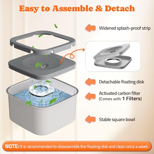 Stainless Steel Dog Water Bowl No Spill
