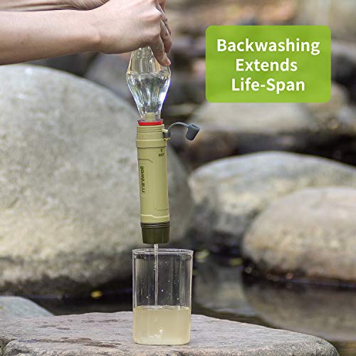 Portable Water Filter for Camping Hiking Backpacking Emergency and Survival Preparedness L605 Water Purifier