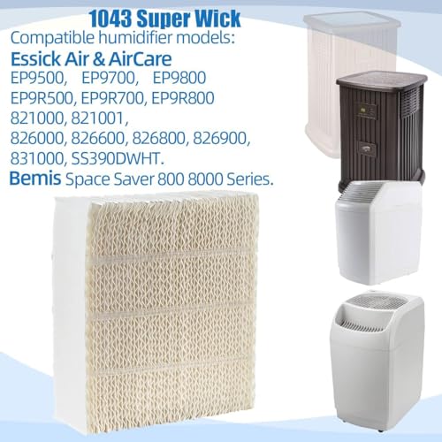 1043 Humidifier Filter Wick Replacement for AIRCARE Essick Air 826000 831000 EP9800 EP9700 EP9500 EP9R800 EP9R700 EP9R500