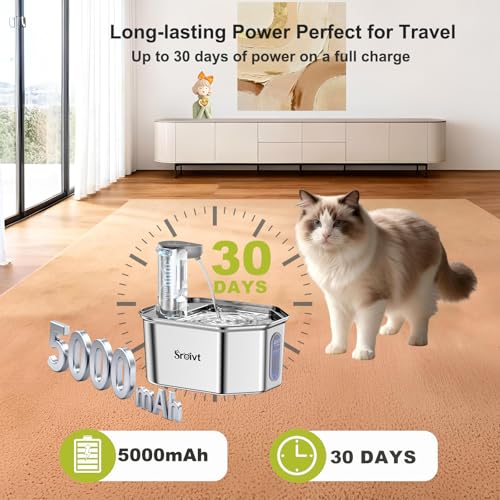 Cat Water Fountain Stainless Steel (2.12 Pound)