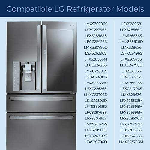LT1000PC Refrigerator Water Filter Replacement for LG LT1000P (3 Count)