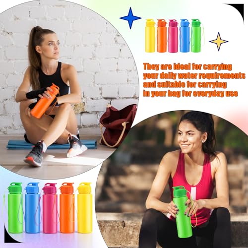 20 Pcs 17 Oz Plastic Water Bottles Bulk Sports (20 Count)