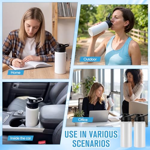Aluminum Water Bottle Bulk (12 Count)