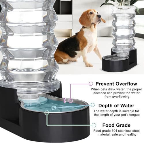 8L Dog Water Bowl Dispenser