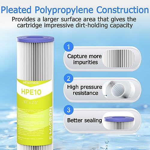5 Micron Whole House Water Filter Cartridge (6 Count)
