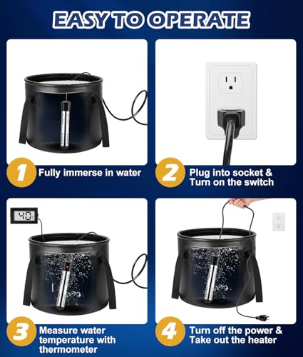 2026 Upgraded Portable Shower for Camping with Heater
