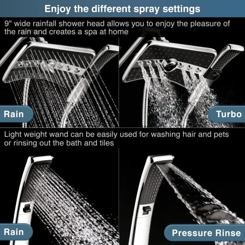 High Pressure Dual Shower Head Combo