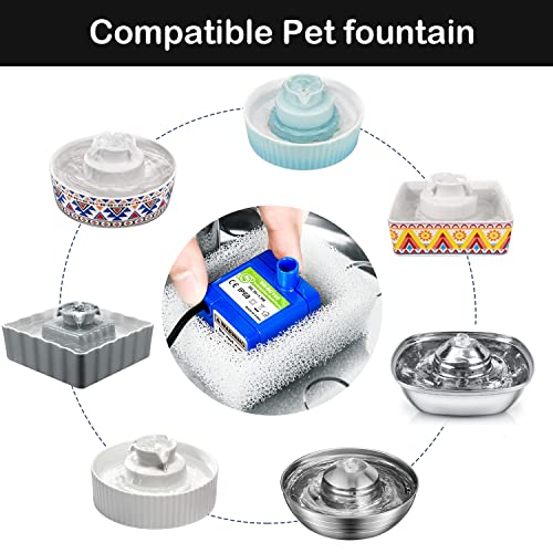Cat Water Fountain Filter Compatible with Ceramic Pet Water Dispensers