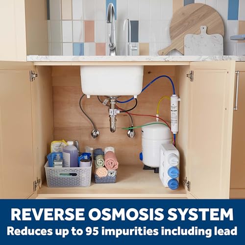 5 Stage Reverse Osmosis Under Sink Water Filtration System with Faucet