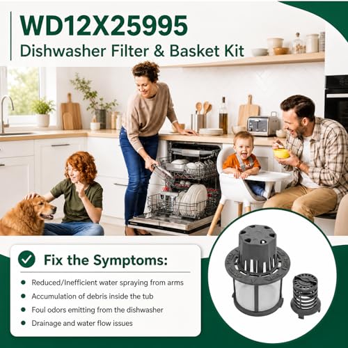WD12X25995 Dishwasher Ultra Fine Filter and Basket Assembly PS16217023 Part
