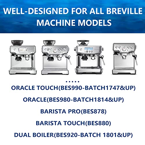 6 Pack Bes880 Water Filter Replacement Compatible with Brevile Sage Oracle Touch (6 Count)