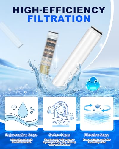 Shower Filter Compatible with Cobbe Handheld Shower Head (2 Count)