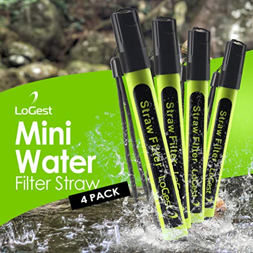 4 Pack Water Filter Straw (4 Count)