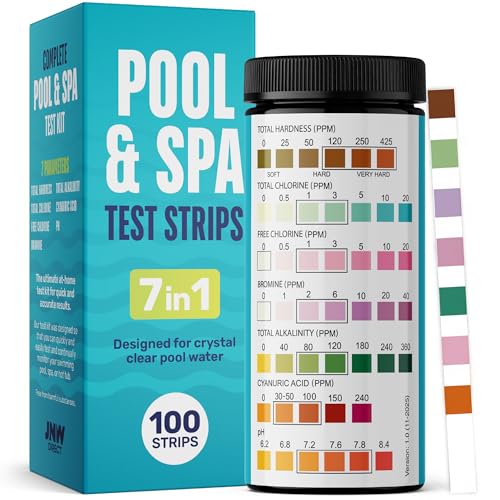 Pool Test Strips for Pools and Spas (100 Count)