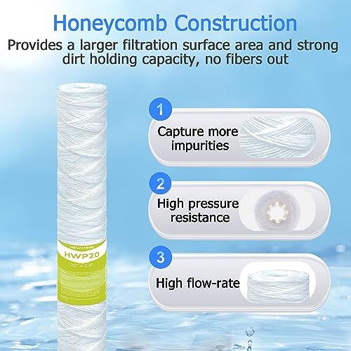 5 Micron Whole House Water Filter Cartridge (6 Count)