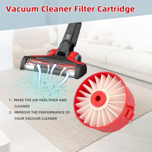 4 Pack N858184 HEPA Filters Replacement Compatible with Craftsman V20 Cordless Stick Vacuum CMCVS001D1 (4 Count)