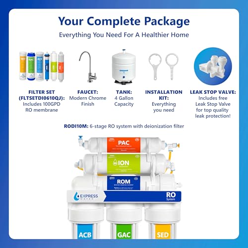 Reverse Osmosis Deionization Water Filtration System