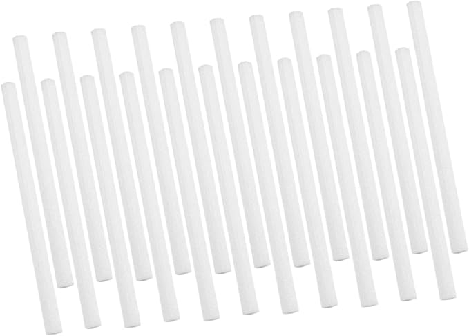 50pcs Fiber Perfume Diffuser Sticks for Humidifiers Absorbent Aroma Wicks for Home Car and Spa Replacement Filter Rods for Essential Oils - AquaVibe