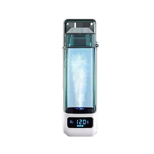 Portable Hydrogen Rich Water Cup, New Technology Hydrogen Water Bottle, USB Rechargeable Electrolysis Glass Health Cup, Up to 1000-1350PPB