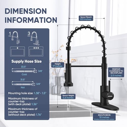 Pull Down Kitchen Faucet (17 inch(es))